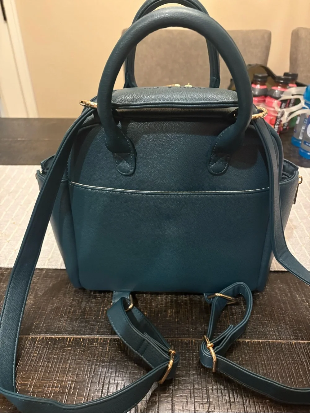 Ayla & Co. Mini Convertible Diaper Bag in Peacock